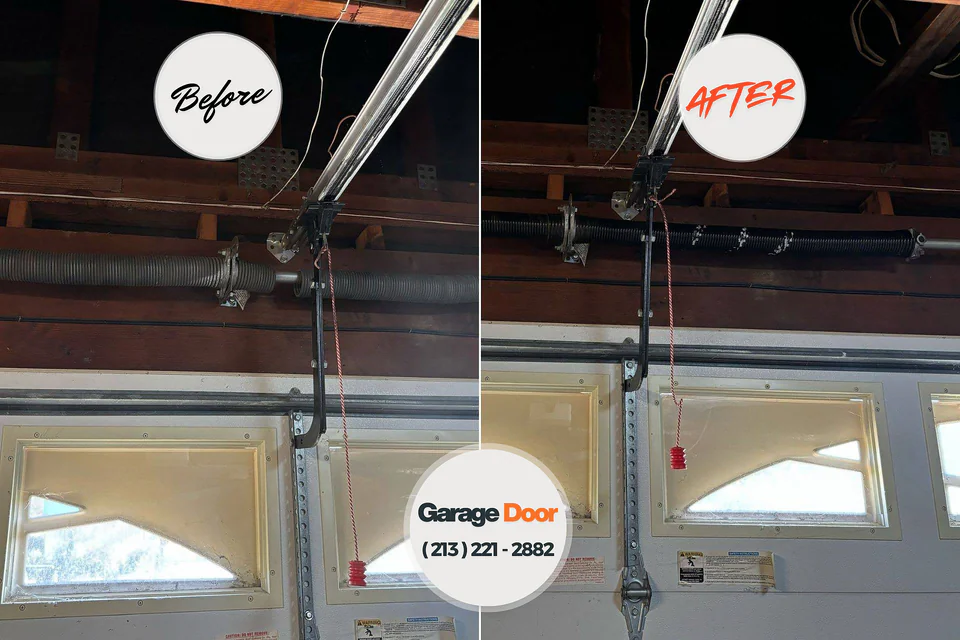 Before and after: garage door company Monument, CO